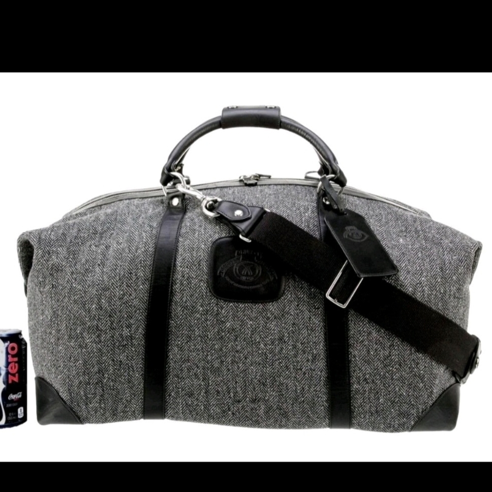Ghurka Mint 97 Cavalier llGray and Black Duffel Bag